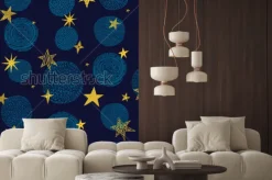 Naklejka: Cute seamless pattern with stars.
