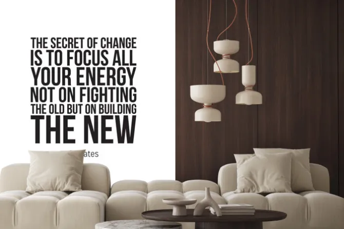 Naklejka: Cytat motywacyjny po angielsku