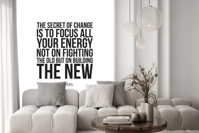 Naklejka: Cytat motywacyjny po angielsku