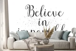 Naklejka: Cytat motywacyjny believe in impossible
