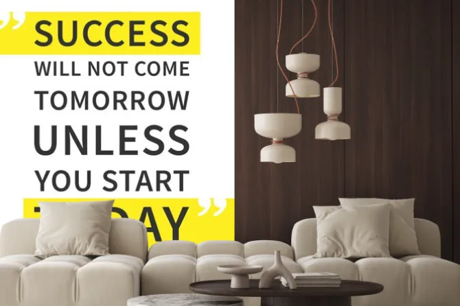 Naklejka: Cytat po angielsku o sukcesie