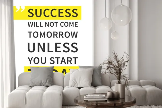 Naklejka: Cytat po angielsku o sukcesie