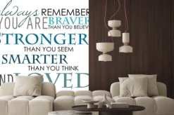 Naklejka: Cytat w różnych czcionkach