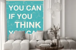 Naklejka: Cytując motywacyjny kwadrat