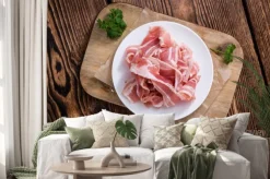 Naklejka: Część surowego bacon