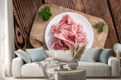 Naklejka: Część surowego bacon