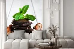 Naklejka: Czekolada z orzechami