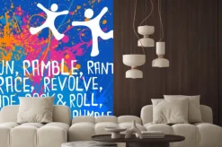 Naklejka: Czynne postacie tekst serii ćwiczeń plakat motywacyjny