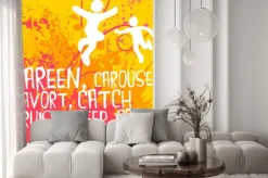 Naklejka: Czynne postacie tekst serii ćwiczeń plakat motywacyjny