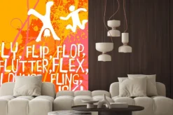 Naklejka: Czynne postacie tekst serii ćwiczeń plakat motywacyjny