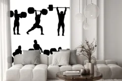 Naklejka: Czysta i dziwna sylwetka wagi