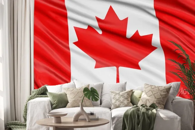 Naklejka: 3d flaga kanada
