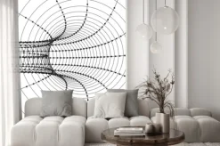 Naklejka: 3d streszczenie tunelu lub rurka