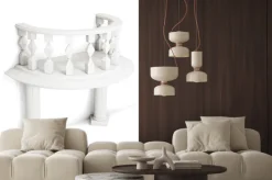 Naklejka: Dekoracyjne balkon z kolumn na białym tle. renderowania 3d.