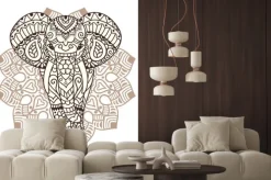 Naklejka: Dekoracyjne ilustracji słonia