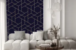 Naklejka: Deseń art deco w trójkąty