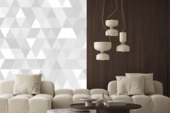 Naklejka: Deseń w szare trójkąty