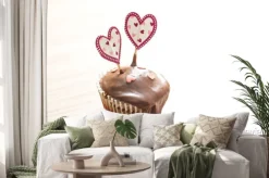 Naklejka: Deser czekoladowy muffin