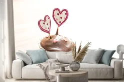 Naklejka: Deser czekoladowy muffin