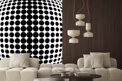 Naklejka: Design monochrome dots background