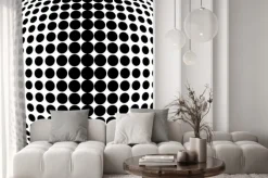Naklejka: Design monochrome dots background