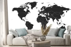 Naklejka: Detailed, high resolution, accurate vector map of the world