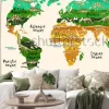 Naklejka: Dinosaurs map of the world for children and kids