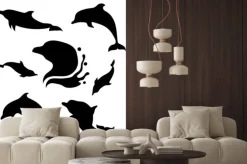 Naklejka: Dolphin wektor zestaw