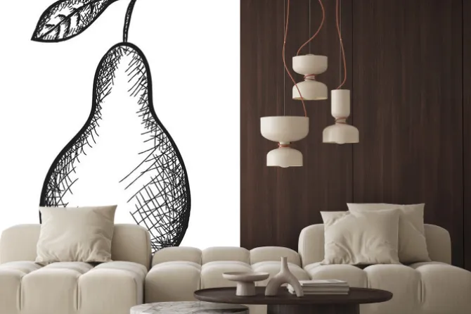 Naklejka: Doodle gruszki