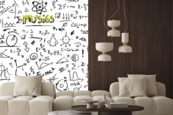 Naklejka: Doodle wzory fizyka, tekstury i wzór