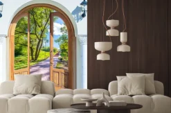 Naklejka: Drabina drzwi otwarte