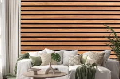 Naklejka: Drewniane deski lamele