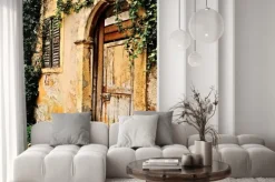 Naklejka: Drzwi starego domu