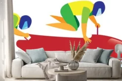 Naklejka: Dwa bobsleje na początku