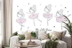 Naklejka: Dziecięcy wzór z tańczącą primą baleriną