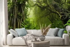 Naklejka: Egzotyczna zielona dżungla