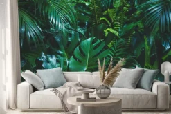 Naklejka: Egzotyczne ciemne liście tropikalne