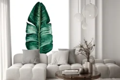 Naklejka: Egzotyczne liście palmowe malowane akwarelą