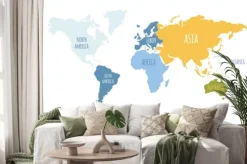 Naklejka: Elementy mapy świata. stwórz własną kolekcję graficzną z informacjami