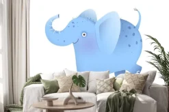 Naklejka: Elephant funny and cute animal for kids and children, amusing