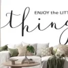 Naklejka: Enjoy the little things brush calligraphy banner