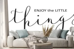 Naklejka: Enjoy the little things brush calligraphy banner