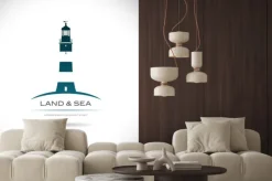 Naklejka: Etykieta z wizerunkiem latarni