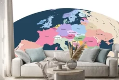 Naklejka: Europa na kuli ziemskiej