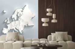 Naklejka: Europa na mapie w 3d