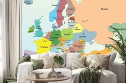 Naklejka: Europejska mapa.