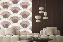 Naklejka: Fala marmurowy wzór. streszczenie tło geometryczne powtórzyć.