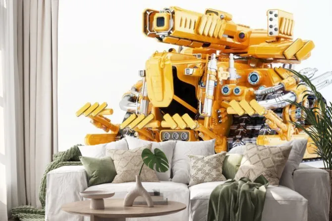 Naklejka: Fantastyka pojazd, ilustracja 3d