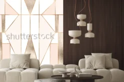 Naklejka: Figury geometryczne tworzące wzór w stylu art deco