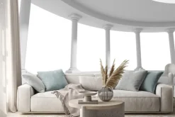 Naklejka: Filary kolumny projektowania architektury tła